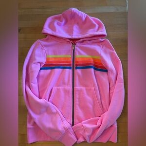 Aviator Nation 5 stripe hoodie - pink - XS